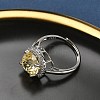 925 Sterling Silver Micro Pave Cubic Zirconia Finger Rings RJEW-B134-01A-01-3