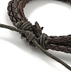 PU Imitation Leather Braided Cord Bracelets BJEW-P329-02AS-4