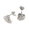 925 Sterling Silver Stud Earrings for Women EJEW-E307-11P-2