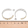 304 Stainless Steel Oval Stud Earrings for Women SA-CBA45D5-31GP-5