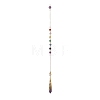 Mixed Gemstone Pointed Dowsing Pendulums PALLOY-JF02047-2