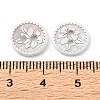 Laser Flower Pattern Natural Abalone Shell/Paua Shell Buttons SH-CBA18B6-04A-3