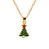 Christmas Alloy Enamel Pendant Necklaces FS-WGA5363-05-1