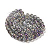 Electroplate Glass Beads Strands EGLA-Z001-03A-FR04-2