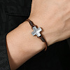 Minimalist Alloy Cross Link Bracelets FS-WG2B765-01-3