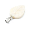 Natural Freshwater Shell Carved Pendants PALLOY-JF05288-02-3