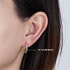 925 Sterling Silver Huggie Hoop Earrings PN7654-1-3