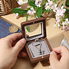 Wood Badge Storage Boxes with Visible Window and Magnetic Lid CON-WH0107-101B-3