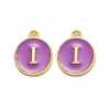 Golden Plated Alloy Enamel Charms LS-ENAM-Q437-12I-1