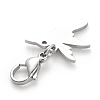 Non-Tarnish 201 Stainless Steel Bird Pendant Decorations HJEW-JM00652-01-4