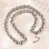 7MM 304 Stainless Steel Double Link Chain Necklaces for Women SA-H001-24P-3