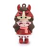 The 12 Chinese Zodiac Girl Doll PVC Plastic Pendants KY-S172-16G-1