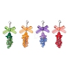 4Pcs Glass & Arcylic Pendant Decorations HJEW-TA00433-2