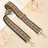 Rhombus Pattern Polyester Adjustable Bag Handles FIND-WH0129-26A-4