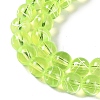 Drawbench Transparent Glass Beads Strands GLAD-Q012-8mm-07-2