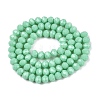 Opaque Solid Color Imitation Jade Glass Beads Strands LS-EGLA-A044-P6mm-D14-3