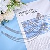 2Pcs Butterfly Alloy Shoe Charms AJEW-ME0003-05-3