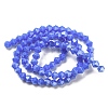 Opaque Solid Color Electroplate Glass Beads Strands LS-EGLA-A039-P4mm-A11-2