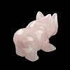 Natural Rose Quartz Carved Healing Rhinoceros Figurines DJEW-M008-02I-4