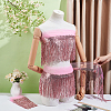 Polyester Fringe Lace Trim DIY-WH0671-008F-3