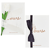 Paper Wedding Vows Card AJEW-WH0258-903B-1
