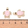 Alloy Rhinestone and Enamel Pendants PALLOY-T092-40G-02-3