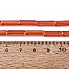 Electroplate Transparent Glass Beads Strands EGLA-Q132-02A-C02-4