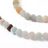 Natural Flower Amazonite Round Bead Strands X-G-D608-4mm-5