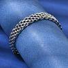 201 Stainless Steel Link Chain Bracelets for Women Men STAS-T077-20P-01-3