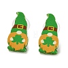 Saint Patrick's Day Theme Acrylic & 304 Stainless Steel Stud Earring for Women Men EJEW-H112-01E-1