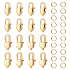 Unicraftale 16Pcs 2 Size Ion Plating(IP) 304 Stainless Steel Lobster Claw Clasps STAS-UN0040-76A-1