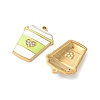 304 Stainless Steel Enamel Pendants STAS-I346-07G-02-2