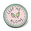 Word Leaf Me Alone Enamel Pin JEWB-H010-04EB-09-1