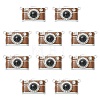 10Pcs Alloy Enamel with Crystal Rhinestone Pendants ENAM-CJ0007-59-1