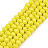 Opaque Solid Color Glass Beads Strands EGLA-A034-P3mm-D26-1