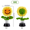 Cotton Kniiting Sunflower Decorate DJEW-WH0037-76-2