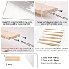 6-Tier Clear Plastic & Wood Organizer Display Riser Rack ODIS-WH0025-360-7