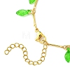 Brass Bar Link Chains Charm Bracelets BJEW-JB11523-01-4