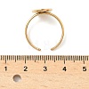 304 Stainless Steel Cuff Rings Components STAS-Z138-02G-02-5