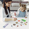  DIY Diamond Painting Rhombus & Triangle Dangle Earring Kits DIY-TA0004-97-9