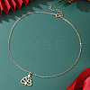 Zinc Alloy Hollow Christmas Tree Pendant Necklaces for Women FS-WG7A7C4-01-1