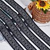 Gorgecraft Ethnic style Embroidery Polyester Ribbons OCOR-GF0002-24A-5