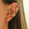 Brass Snake Cuff Earrings ML7793-4