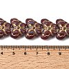 Painted Glass Beads Strands GLAA-Z021-03-5