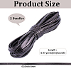 2 Bundles Flat PU Leather Braided Cord OCOR-CL0001-18B-2