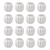 20Pcs 925 Sterling Silver Corrugated Round Spacer Beads STER-TA0001-32-3