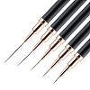 5Pcs Plastic Nail Art Line Brush AJEW-WH20816-069B-4