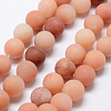 Natural Pink Aventurine Beads Strands G-G716-01-10mm-1