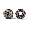 Natural Dalmatian Jasper European Beads G-Q602-09C-08-2