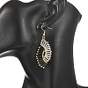 Glass Braided Beads Dangle Earrings EJEW-MZ00746-4